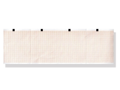 Picture of ECG thermal paper 90x70mm x400s pack - orange grid, 25 pcs.