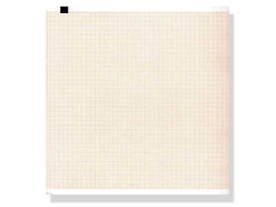 Picture of ECG thermal paper 210x300mm x200s pack - orange grid, pack of 1