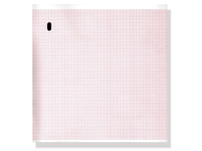 Picture of ECG thermal paper 215x280mm x300s pack - orange grid, box of 1