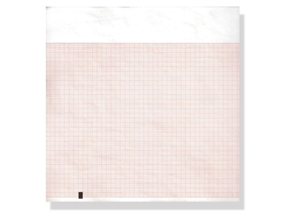 Picture of ECG thermal paper 210x300mm x250s pack - orange grid, 1 pc. in pack