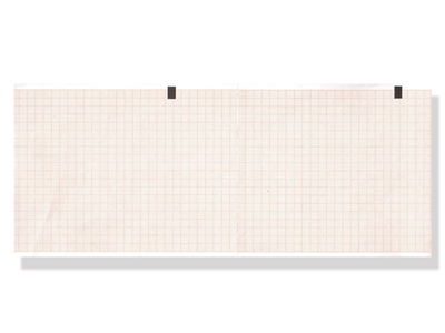 Picture of EKG termopapīra 108x140mm x200s iepakojums - oranžs režģis, iepakojums 25 gab.EKG termopapīra 108x140mm x200s iepakojums - oranžs režģis, iepakojums 25 gab.