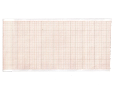 Picture of EKG termopapīrs 110x30 mm x m rullītis - oranžs režģis, iepakojumā pa 25