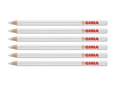 Picture of Карандаши GIMA DERMATOGRAPH - белые, 6 шт.