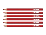 Show details for GIMA DERMATOGRAPH PENCILS - red, 6 pcs.