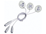 Show details for DISPOSABLE FOAM ELECTRODES - oval 23-30 mm with wire 35 cm - pediatric, 150 pcs.