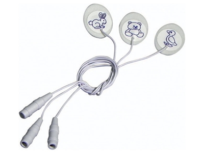 Picture of DISPOSABLE FOAM ELECTRODES - oval 23-30 mm with wire 35 cm - pediatric, 150 pcs.