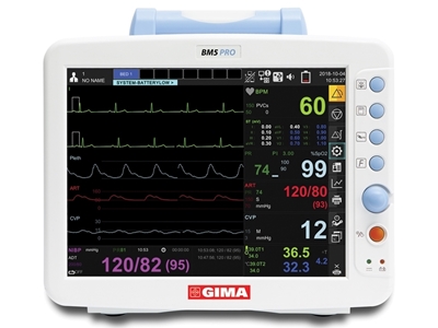 Picture of МНОГОПАРАМЕТРНЫЙ МОНИТОР GIMA BM5 PRO с сенсорным экраном - ЭКГ 7 каналов, 1 шт.