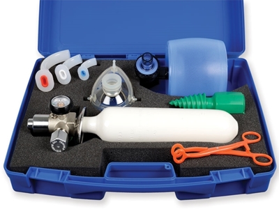 Picture of SPEED-1 FIRST AID CASE with cylinder UNI - autoclavable resuscitator, 1 pc.