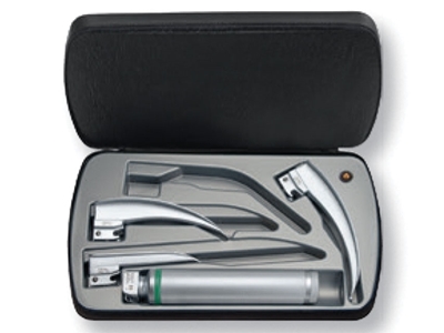 Picture of HEINE CLASSIC+ LED LARYNGOSCOPE SET with 3.5V recharg.D6741 handle - 3 blades, 1 pc.
