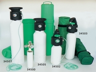Picture of OXYGEN CYLINDER 2 l with reducer - UNI - empty, 1 pc.