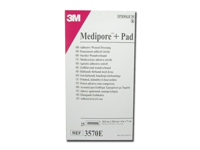 Picture of MEDIPORE 3M + PAD 10x20 cm, box of 25