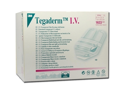 Picture of TEGADERM 3M I.V. FIXING STRIPS 7x8.5 cm, box of 100