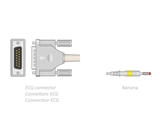 Show details for ECG PATIENT CABLE 2.2 m - banana - compatible Bionet, Spengler, others, 1 pc.