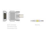 Show details for ECG PATIENT CABLE 2.2 m - banana - compatible Biocare, Edan, Nihon, others, 1 pc.