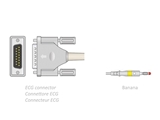 Vairāk informācijas par EKG PACIENTU KABELIS 2,2 m - ar banānu saderīgs Camina, Colson, ST, citi, 1 gab.