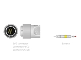Show details for ECG PATIENT CABLE 2.2 m - banana - compatible Cardioline, 1 pc.