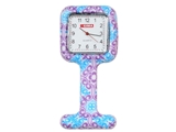 Показать информацию о Силиконовые часы для медсестры - квадрат - фиолетовый и голубой, 1 шт.