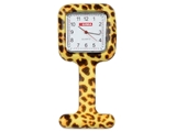 Show details for SILICONE NURSE WATCH - square - leopard, 1 pc.
