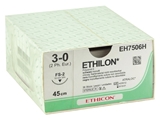 Show details for ETHICON ETHILON MONOFILAMENT SUTURES - gauge 3/0 needle 19 mm, 36 pcs.