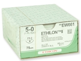 Show details for ETHICON ETHILON MONOFILAMENT SUTURES - gauge 5/0 needle 19 mm, 36 pcs.