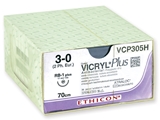 Vairāk informācijas par ETHICON VICRYL PLUS absorbējamās šuves - adatas 3/0 adata 17 mm - pītas, 36 gab.