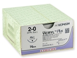 Show details for ETHICON VICRYL PLUS ABSORBABLE SUTURES - gauge 2/0 needle 24 mm - braided, 36 pcs.