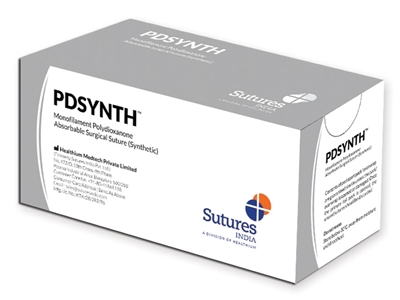 Picture of PDSYNTH ABSORB. SUTURE gauge 0 circle 1/2 needle 40mm - 70cm - violet, 12 pcs.