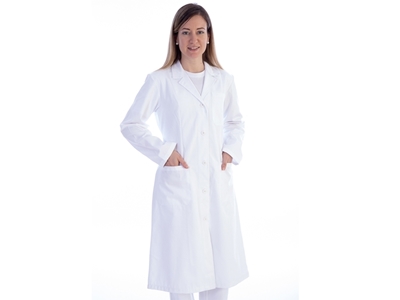 Picture of WHITE COAT - cotton/polyester - woman size S, 1 pc.