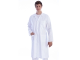 Show details for WHITE COAT - cotton/polyester - man size L, 1 pc.