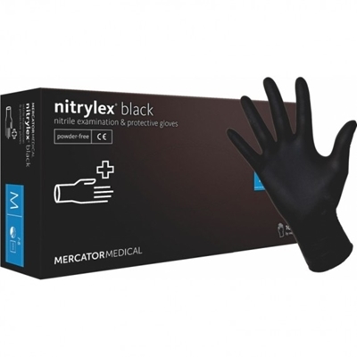 Picture of NITRYLEX PF BLACK - nitrila cimdi XS N100