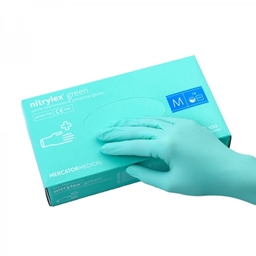 Показать информацию о NITRYLEX CLASSIC GREEN - nitrila cimdi S N100