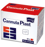 Vairāk informācijas par CANNULA PLAST neausts, pašlīpošs plāksteris kanulām, sterils, 5.8×8 cm 50 gab.