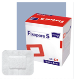 Vairāk informācijas par FIXOPORE S neausta materiāla plāksteri ar absorbējošu saliņu 8 x10 cm, 50 gab.