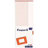 Vairāk informācijas par FIXOPORE S neausta materiāla plāksteri ar absorbējošu saliņu 10×30 cm, 25 gab.