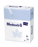 Показать информацию о MEDISORB G hidrogela pārsējs, sterils, 5 gab. x 15 g
