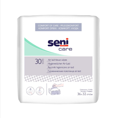 Picture of SENI CARE salvetes Air-Laid, 30 gab.