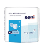 Vairāk informācijas par SENI ACTIVE CLASSIC uzsūcošās biksītes pieaugušajiem, XL  (120 x 160cm) N30.