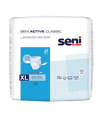 Picture of SENI ACTIVE CLASSIC uzsūcošās biksītes pieaugušajiem, XL  (120 x 160cm) N30.
