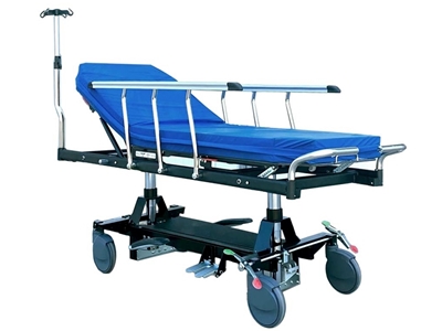 Picture of  HYDRAULIC ADJUSTABLE HEIGHT PATIENT TROLLEY with TR and RTR