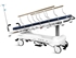 Picture of HYDRAULIC ADJUSTABLE HEIGHT PATIENT TROLLEY with TR and RTR