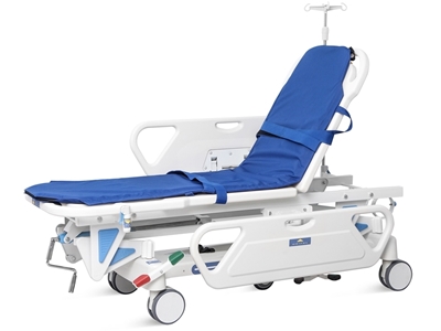 Picture of ADJUSTABLE HEIGHT PATIENT TROLLEY