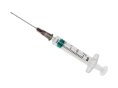 Picture of  BD EMERALD SYRINGES WITH NEEDLE 22G - 2 ml Centric Luer Slip, 100 pcs.
