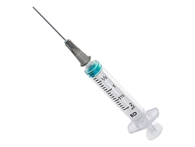 Picture of BD EMERALD SYRINGES WITH NEEDLE 22G - 5 ml Centric Luer Slip, 100 pcs.