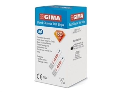 Picture of ПОЛОСЫ ДЛЯ ТЕСТА НА ГЛЮКОЗУ для Gima Glucose Monitor, 50 шт.