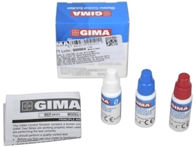 Picture of CONTROL SOLUTION for Gima Glucose Monitor, 1 kit