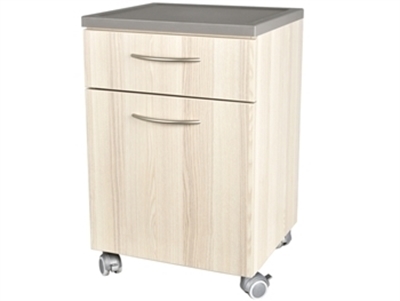 Picture of BEDSIDE TABLE WITH DRAWER - streaked beige