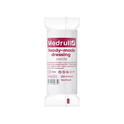 Picture of READY-MADE DRESSING STERILE dressing size 10 cm x 5 m,  pad size 10 cm x 10 cm