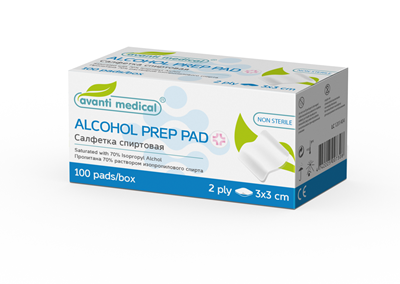 Picture of Avanti Medical alcohol wipes 3x3cm N100