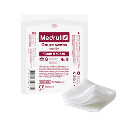 Picture of Sterile gauze wipes, 10 cm x 10 cm, 8 sheets, N5