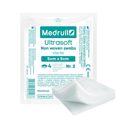 Picture of Non-woven sterile napkins, Ultrasoft 5cmx5cm, 4-layer, N2